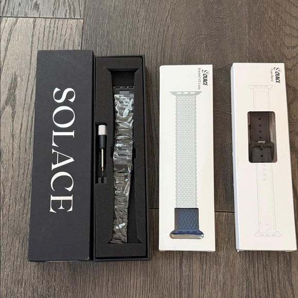 Set of 3- brand NEW- Solace Apple Watch Bands - Picture 1 of 4